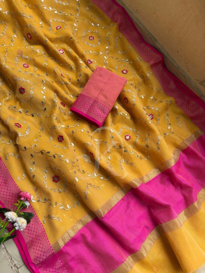 Jk 438 Soft Kota Doriya Work Saree
